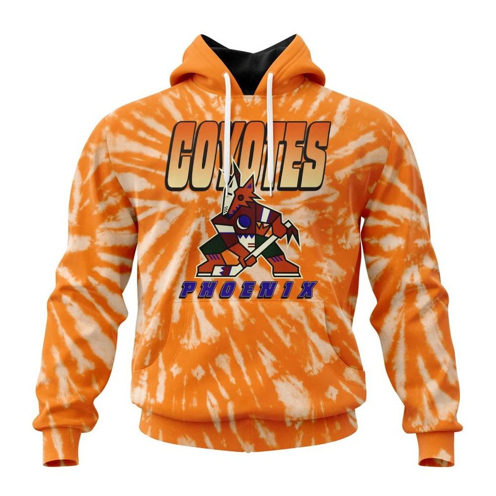 Arizona Coyotes Special Retro Vintage Tie Dye All Over Print Hoodie Style 11691