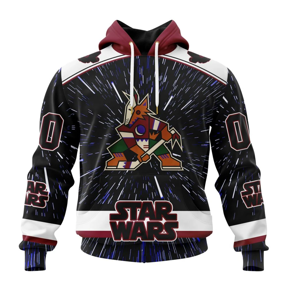 Arizona Coyotes Special Star Wars Design All Over Print Hoodie Style 11378