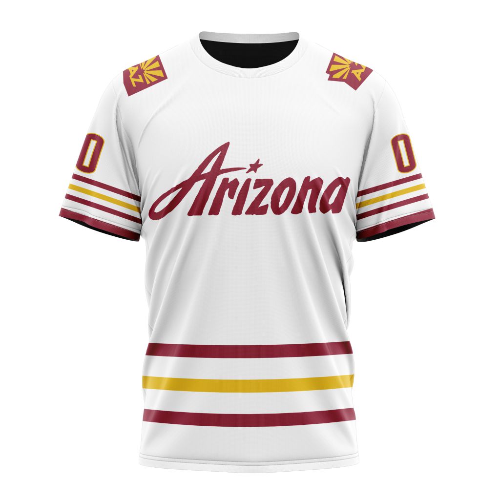 Arizona Coyotes Special Throwback Design 01 Personalized Name And Number T-Shirt Oregontrailrvpk Shirt