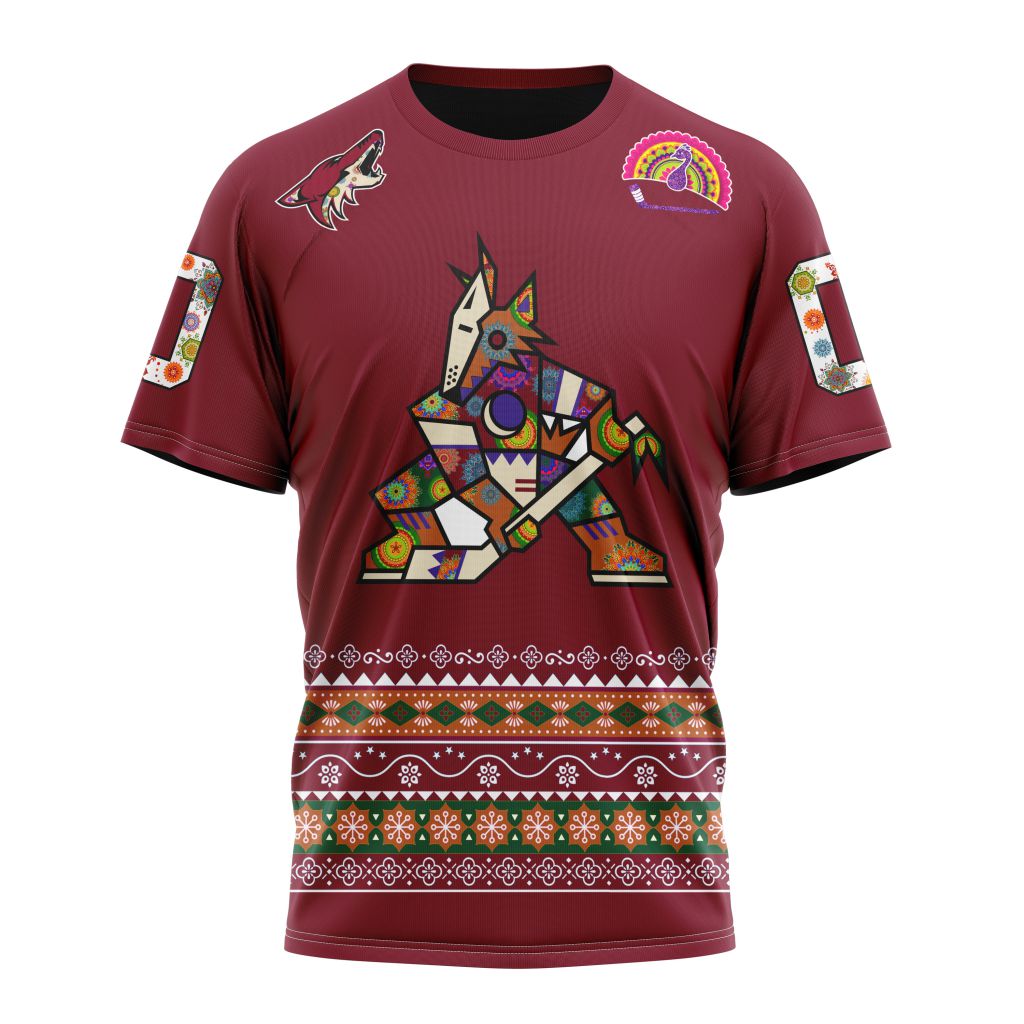 Arizona Coyotes Specialized Jersey Hockey For All Diwali Festival Personalized Name And Number T-Shirt Oregontrailrvpk Shirt