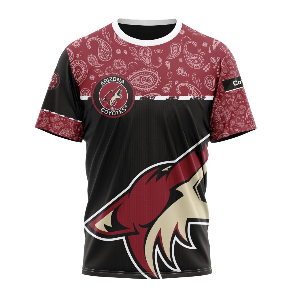 Arizona Coyotes Specialized Jersey Hockey With Paisley Personalized Name And Number T-Shirt Oregontrailrvpk Shirt