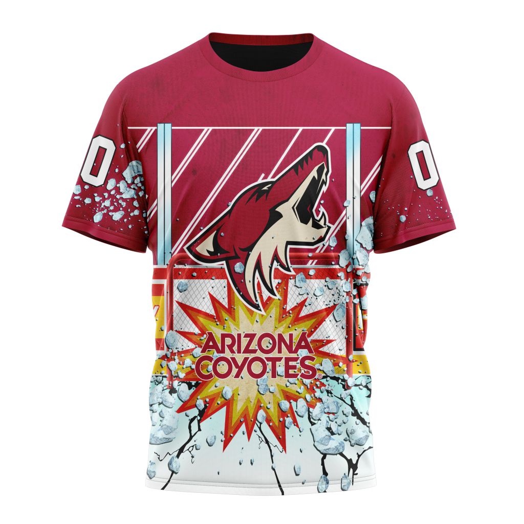 Arizona Coyotes Specialized Jersey With Ice Hockey Arena Personalized Name And Number T-Shirt Oregontrailrvpk Shirt