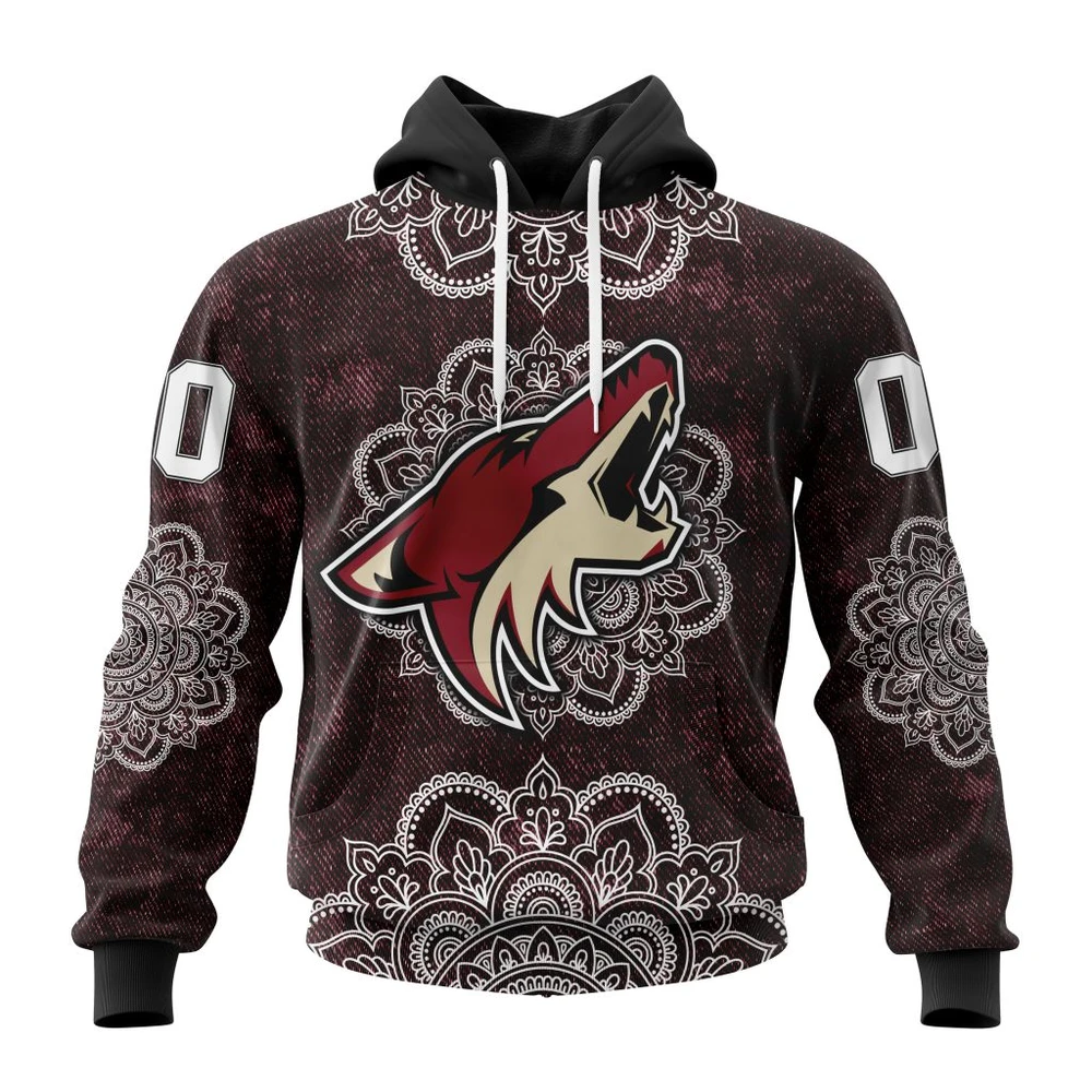 Arizona Coyotes Specialized Mandala All Over Print Hoodie Style 31844