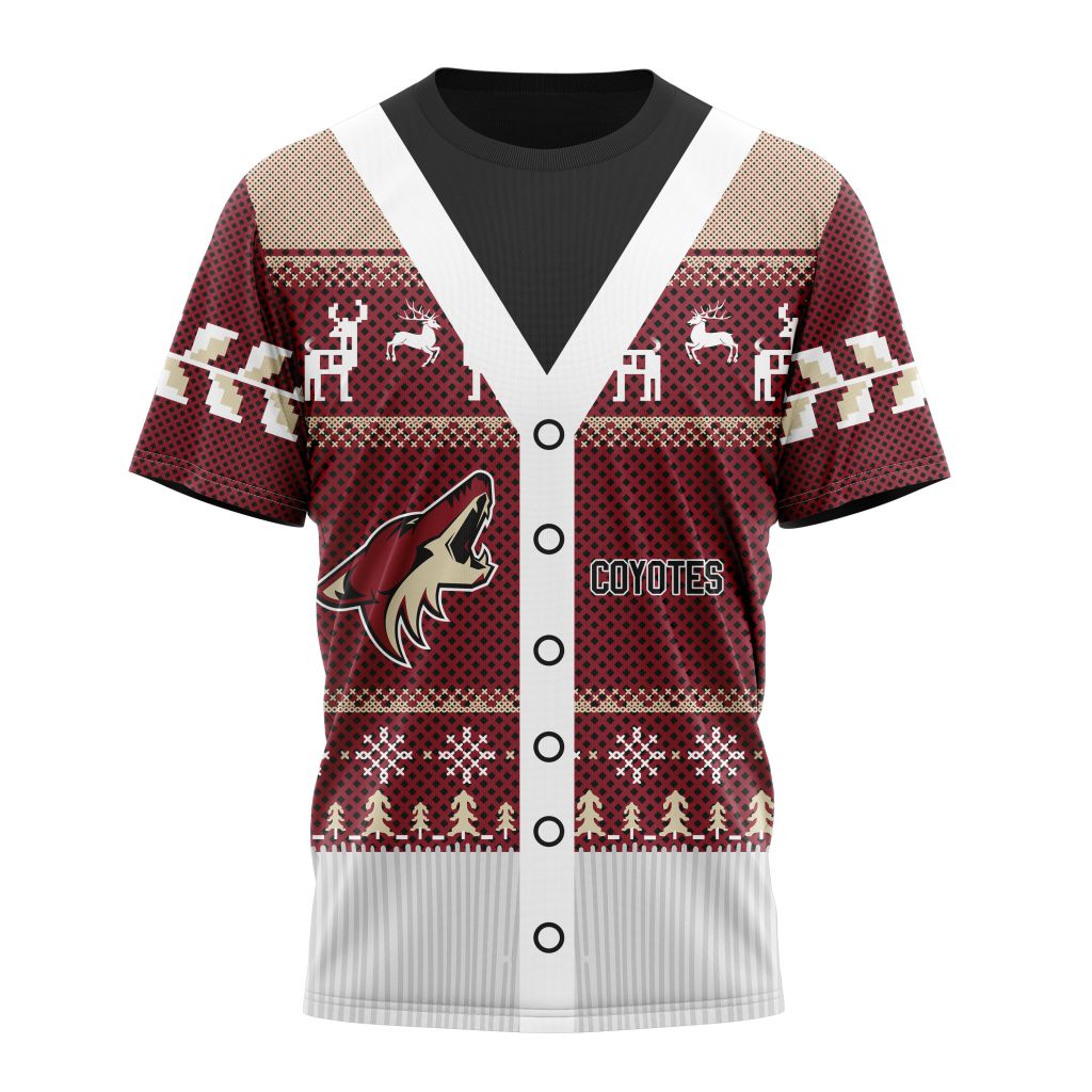 Arizona Coyotes Specialized Unisex Sweater For Chrismas Season Personalized Name And Number T-Shirt Oregontrailrvpk Shirt