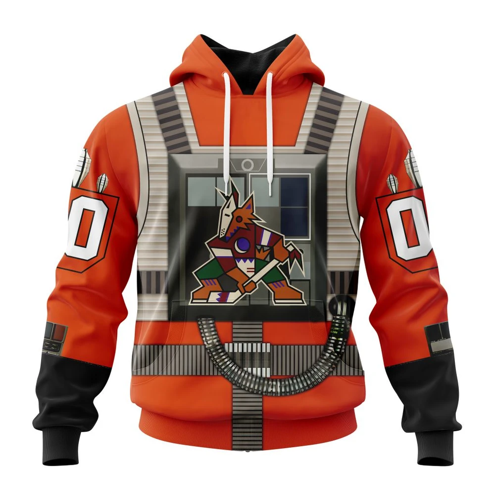 Arizona Coyotes Star Wars Rebel Pilot Design All Over Print Hoodie Style 51591