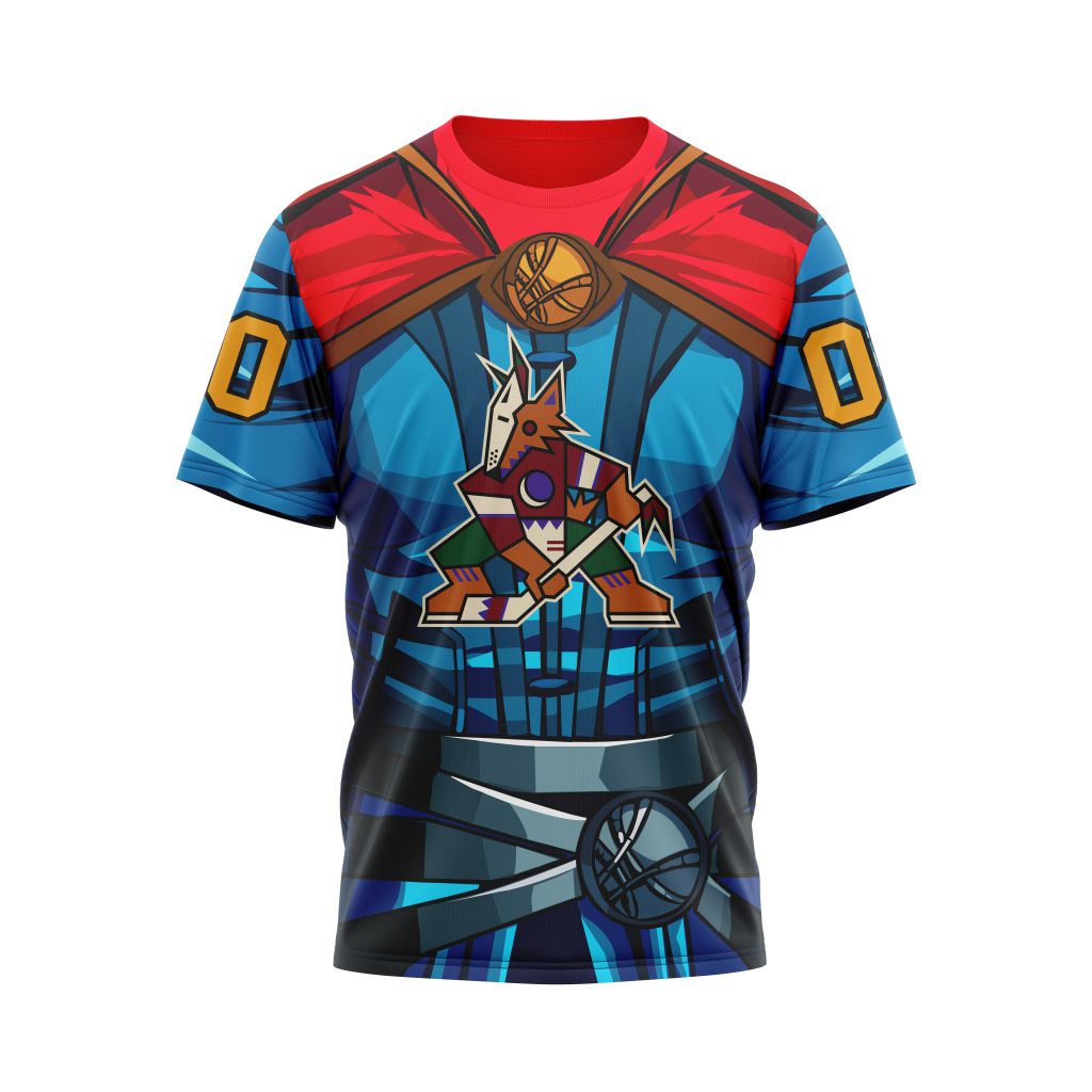 Arizona Coyotes X Doctor Strange Specialized Design For Father Day Personalized Name And Number T-Shirt Oregontrailrvpk Shirt