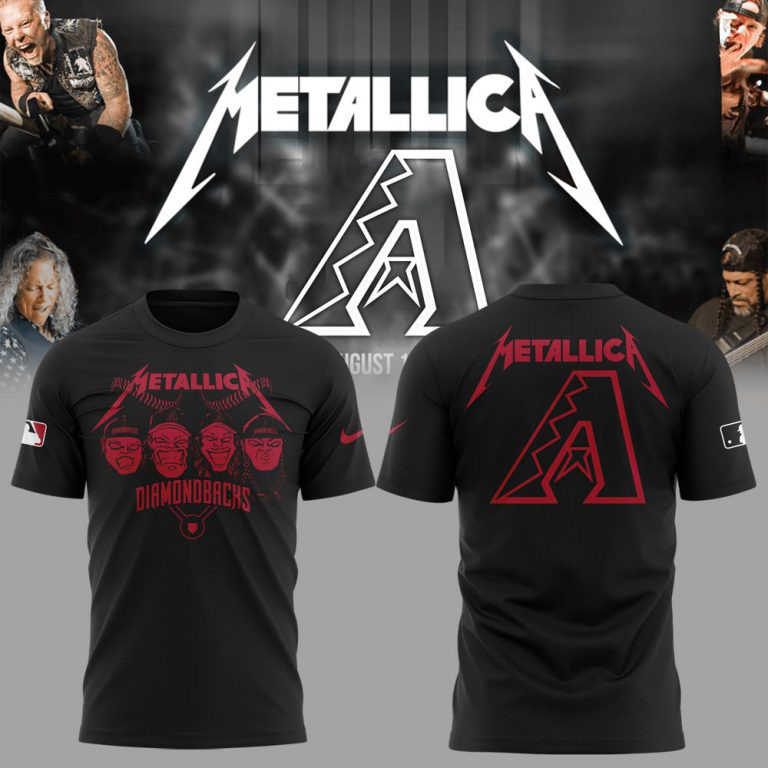 Arizona Diamondbacks Baseball Metallica Night Shirt 2025 Oregontrailrvpk Shirt