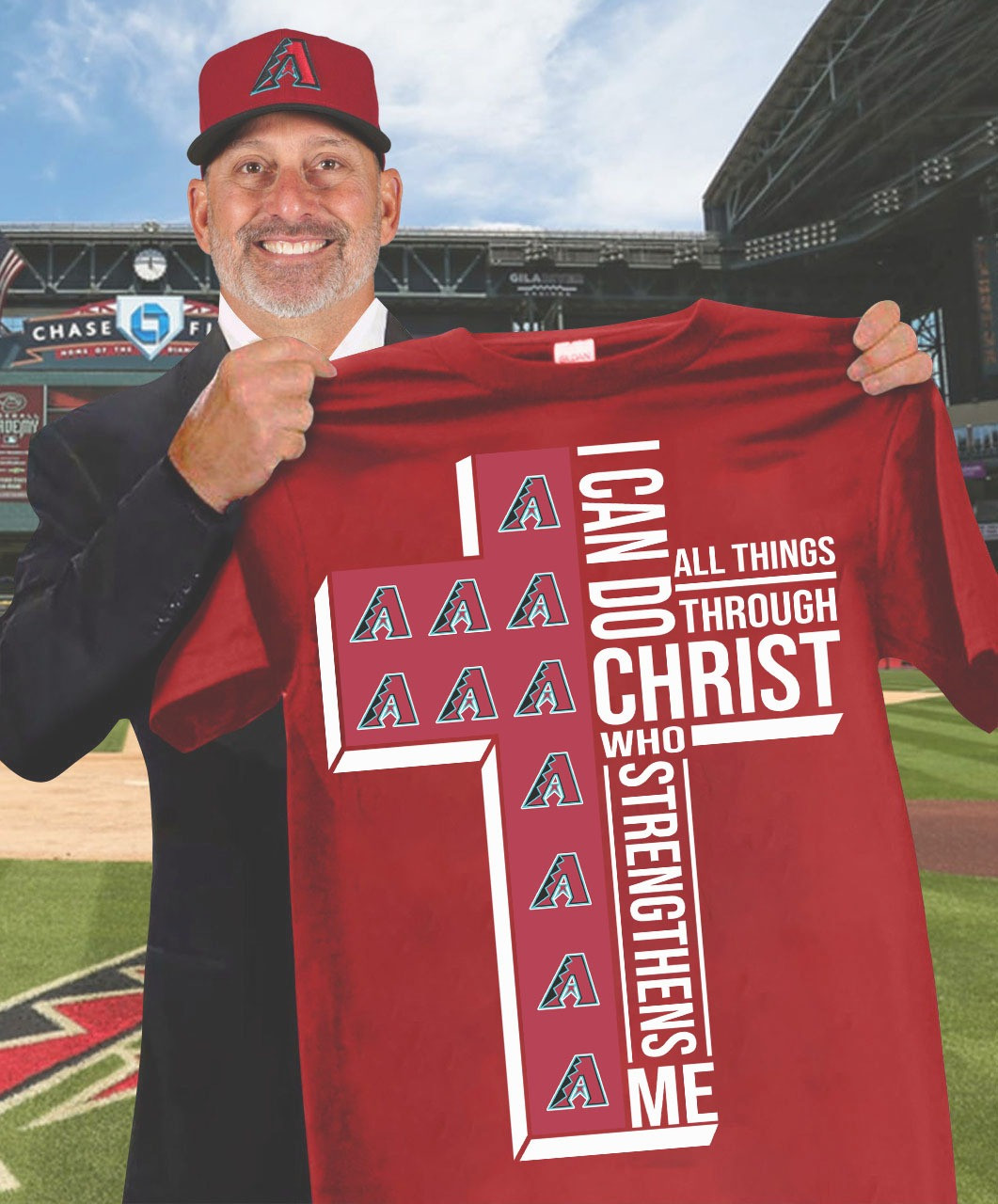 Arizona Diamondbacks Faith Fan Shirt I Can Do All Things Through Christ Who Strengthens Me Oregontrailrvpk Shirt