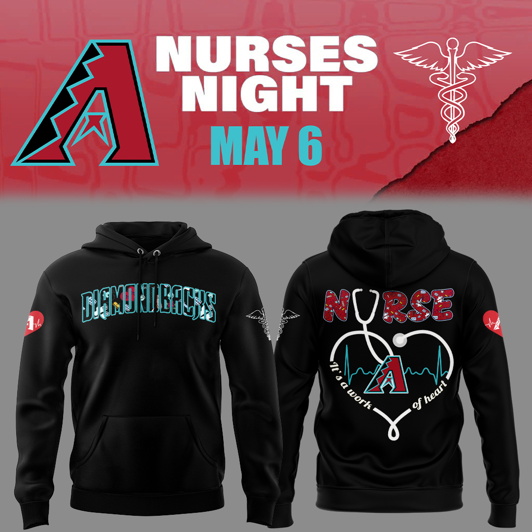 Arizona Diamondbacks Nurses Night Hoodie Baseball Coach Gift Ideas