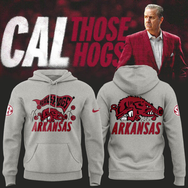 Arkansas Razorbacks Ball Hogs Grey NCAA Hoodie Gift For Basketball Lover