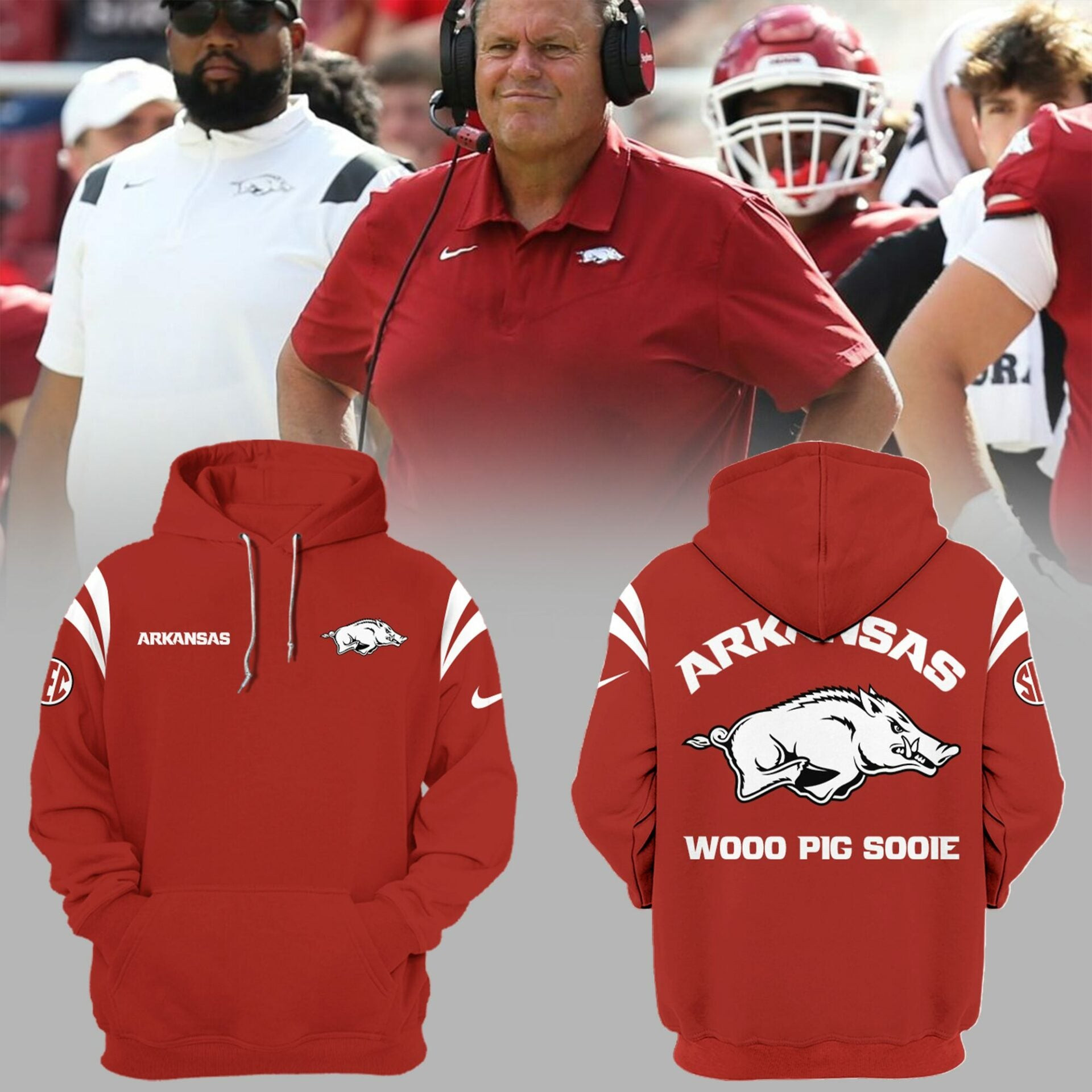 Arkansas Razorbacks Hoodie Arkansas Red Hoodie Best Gift For Football Lovers