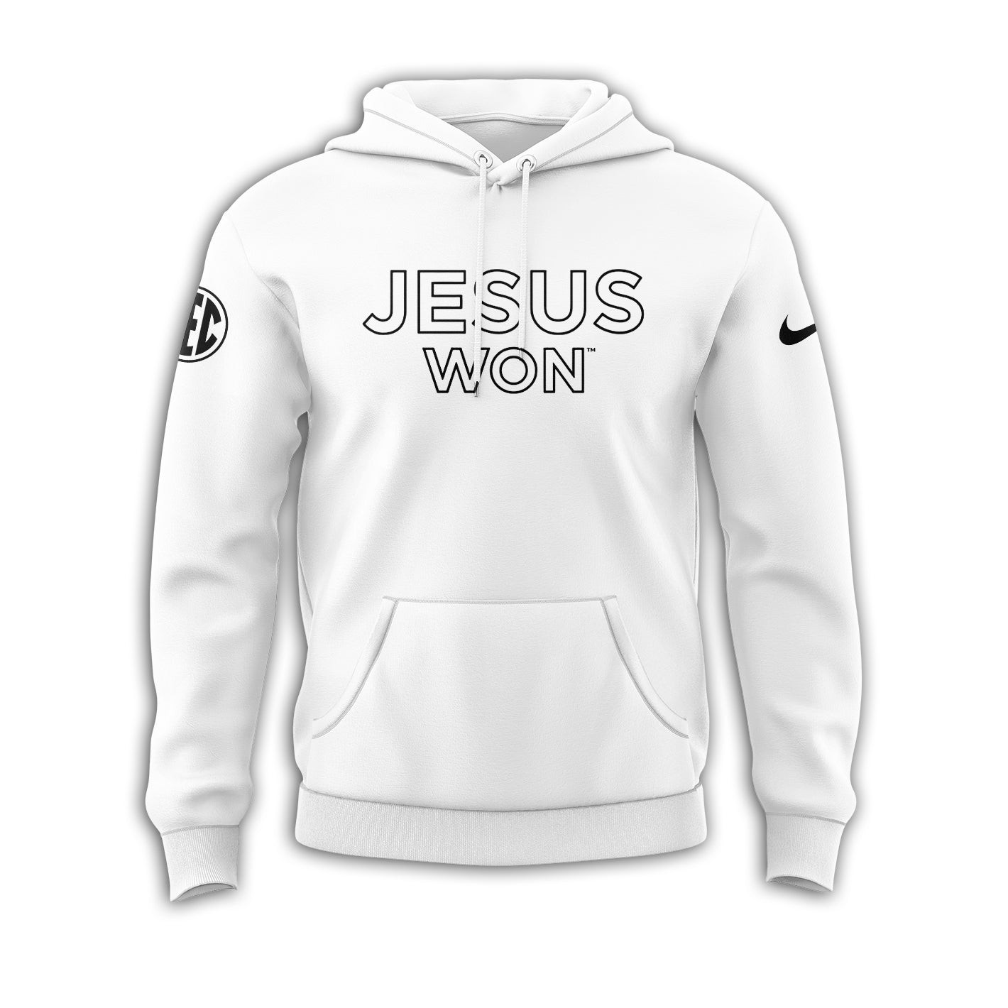 Arkansas Razorbacks Hoodie Jesus Won White Hoodie Dad And Daughter Gifts