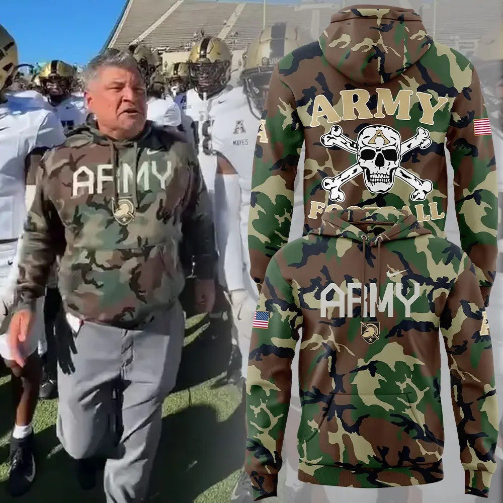 Army Black Knights Football Thanks Veterans Camo Hoodie Best