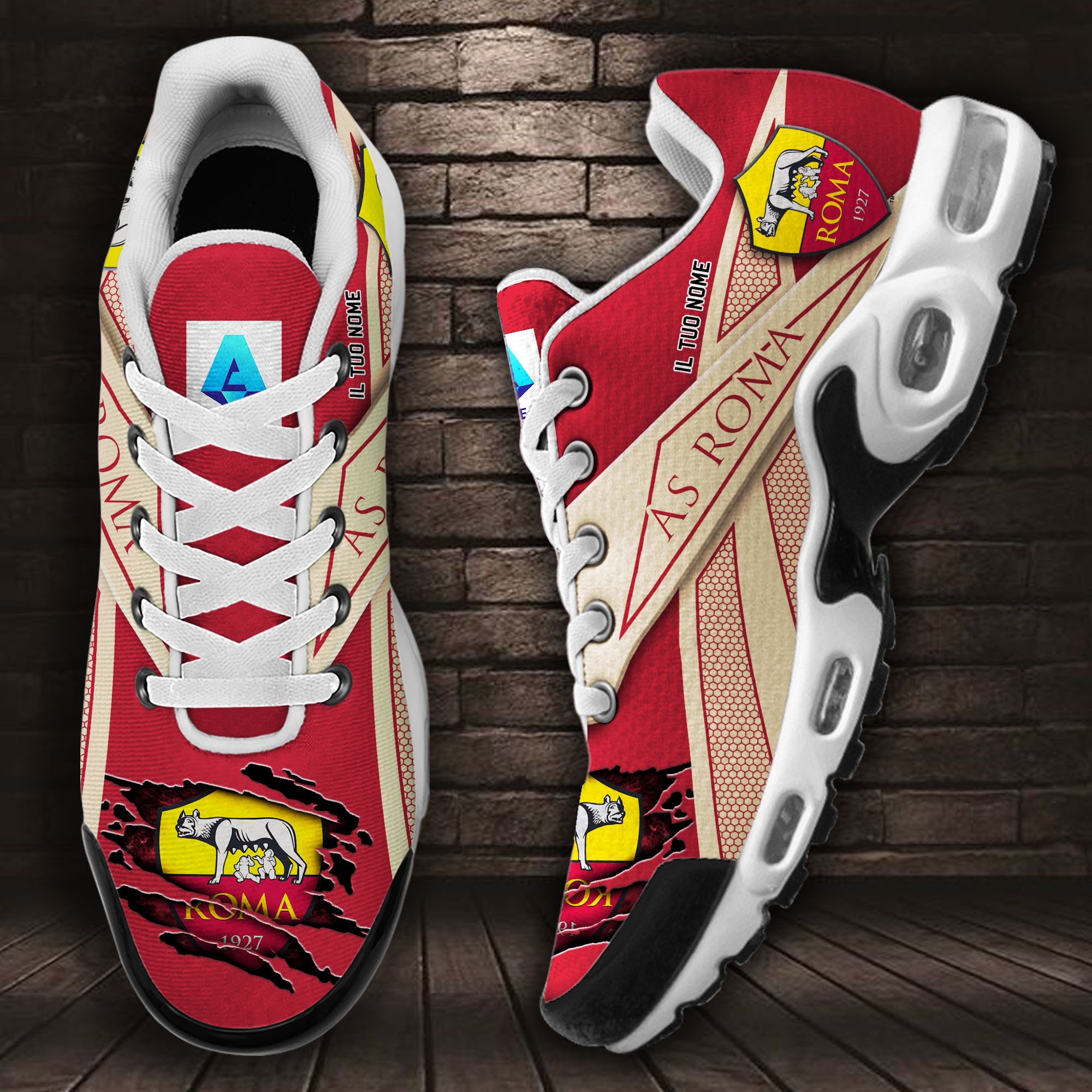 AS Roma Air Max Plus Shoes Sneakers For Men And Women