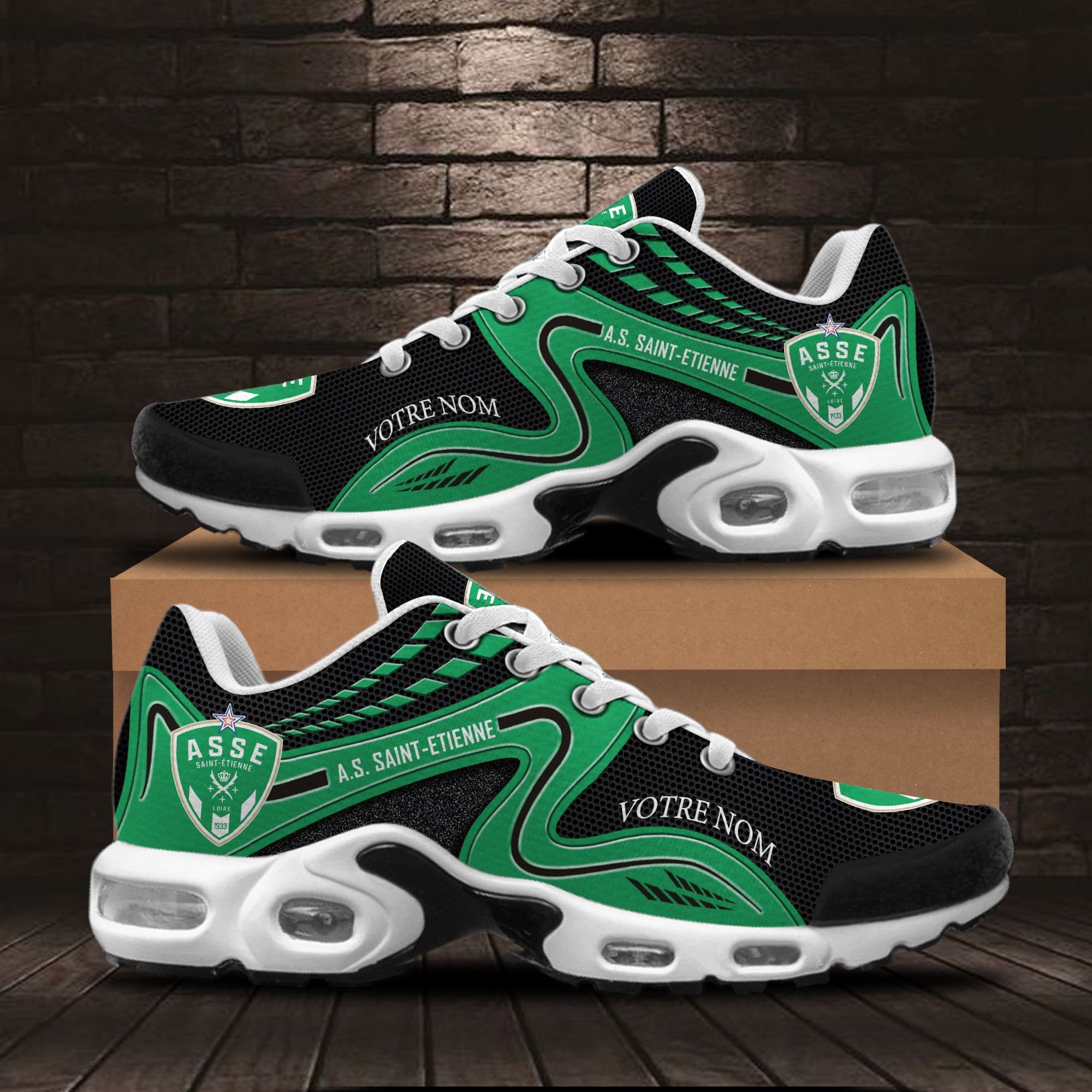 AS Saint- tienne Air Max Plus Shoes Sneakers For Men And Women