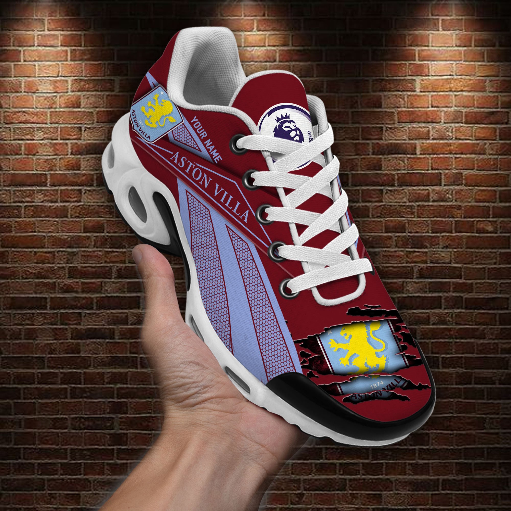 Aston Villa F.C Air Max Plus Shoes Sneakers For Men And Women