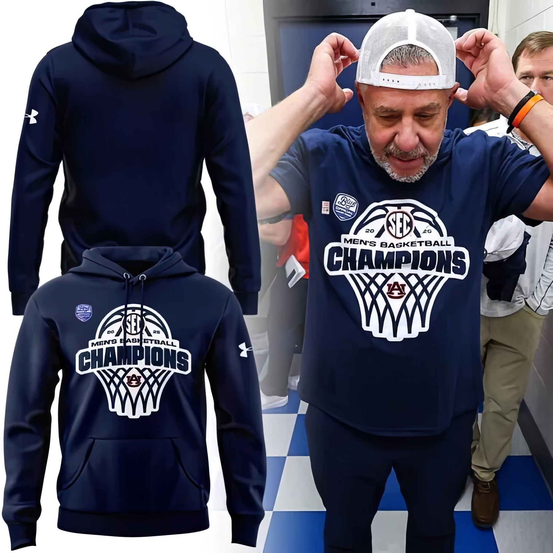 Auburn Basketball SEC Champions Hoodie Gifts For The Basketball Enthusiast