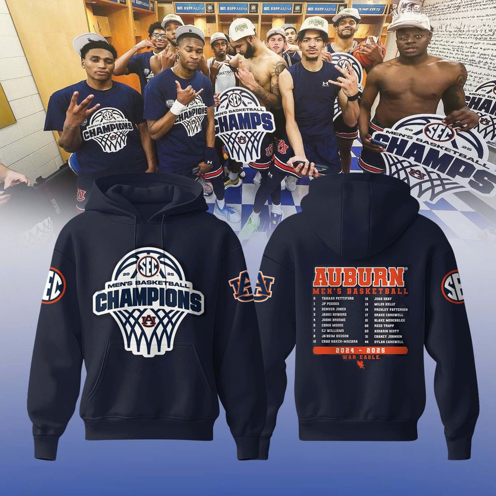 Auburn Men's Basketball SEC Regular Season Champions 2025 Special Hoodie