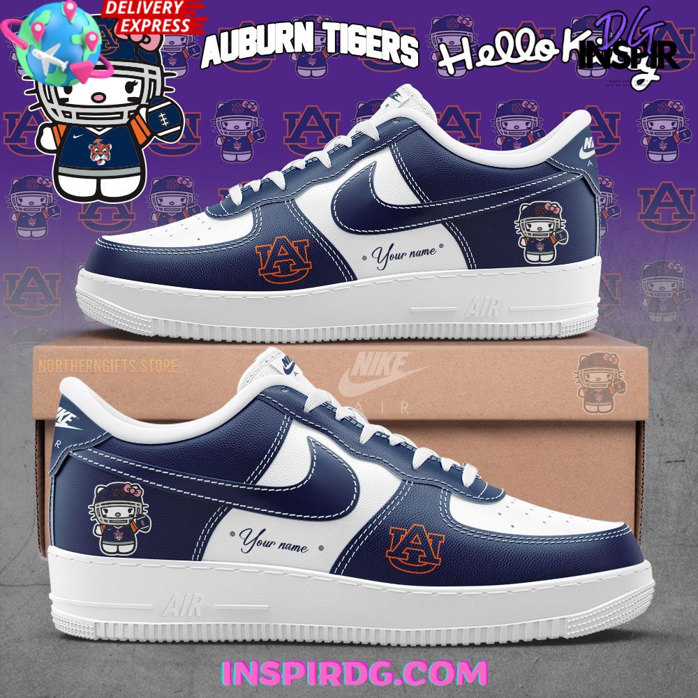 Auburn Tiger x Hello Kitty Custom Air Force 1