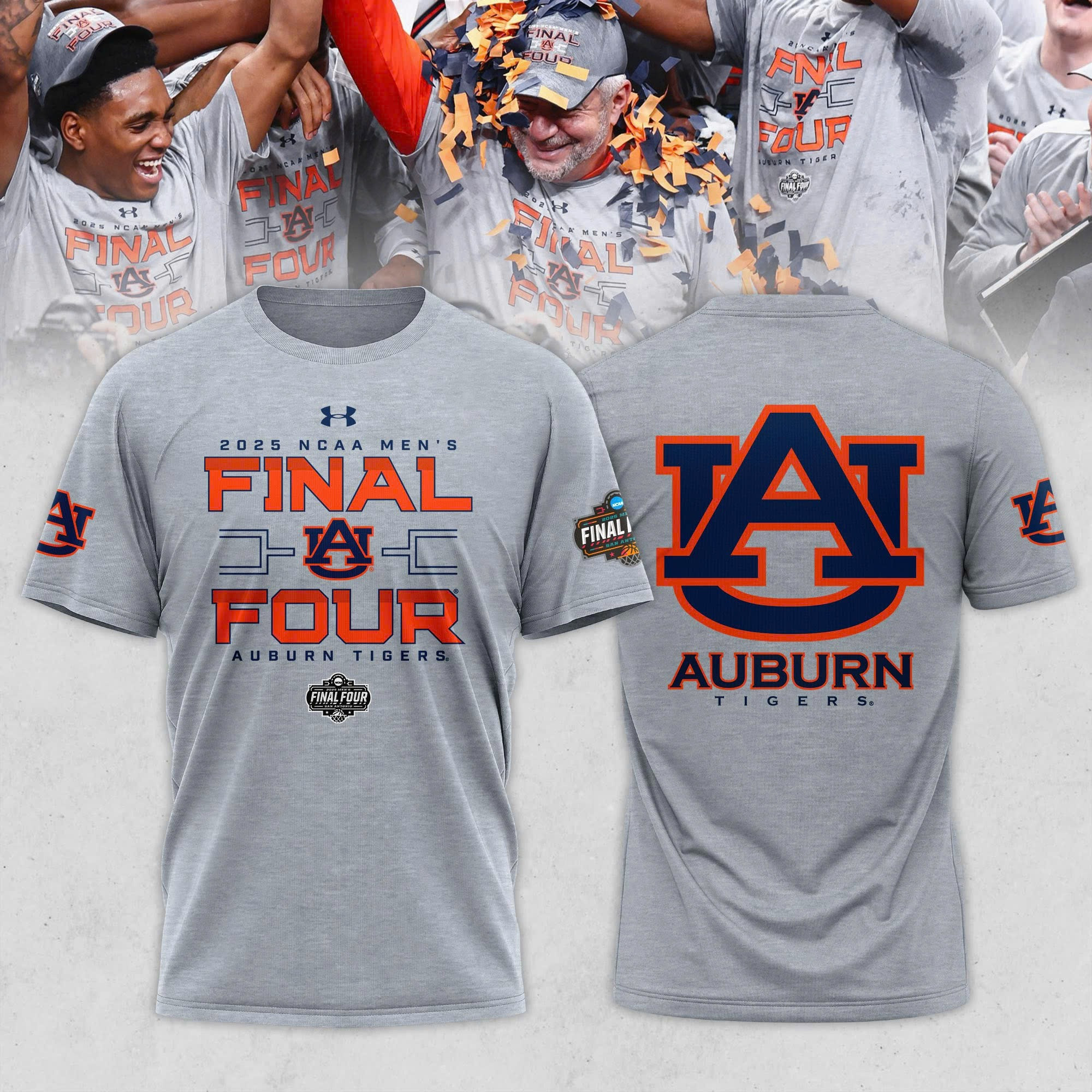Auburn Tigers 2025 Final Four T-Shirt Hat Men's Basketball March Madness Merch Fan Gear Oregontrailrvpk Shirt