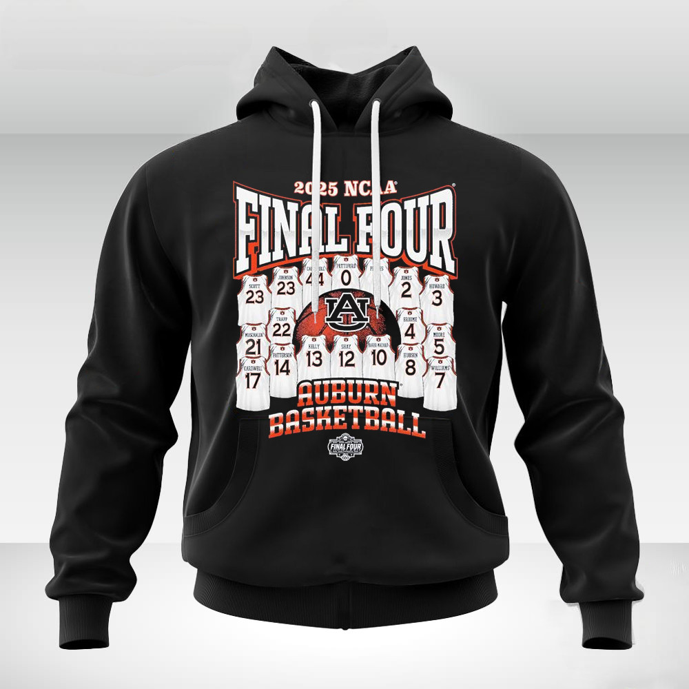 Auburn Tigers 2025 NCAA Men's Basketball Final Four Jersey Madness Hoodie Gift For Him
