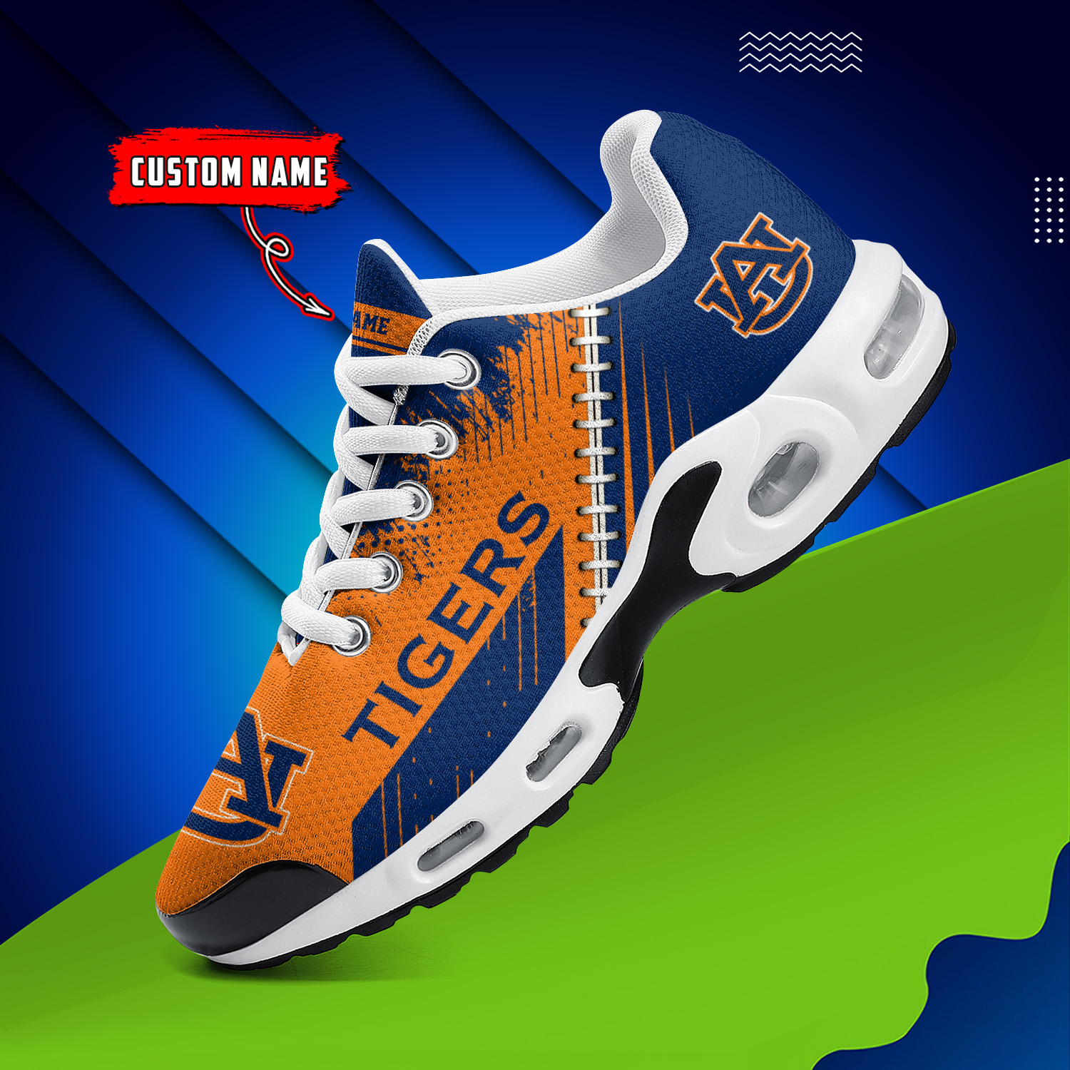Auburn Tigers Air Max Plus Shoes Sneakers For Men And Women