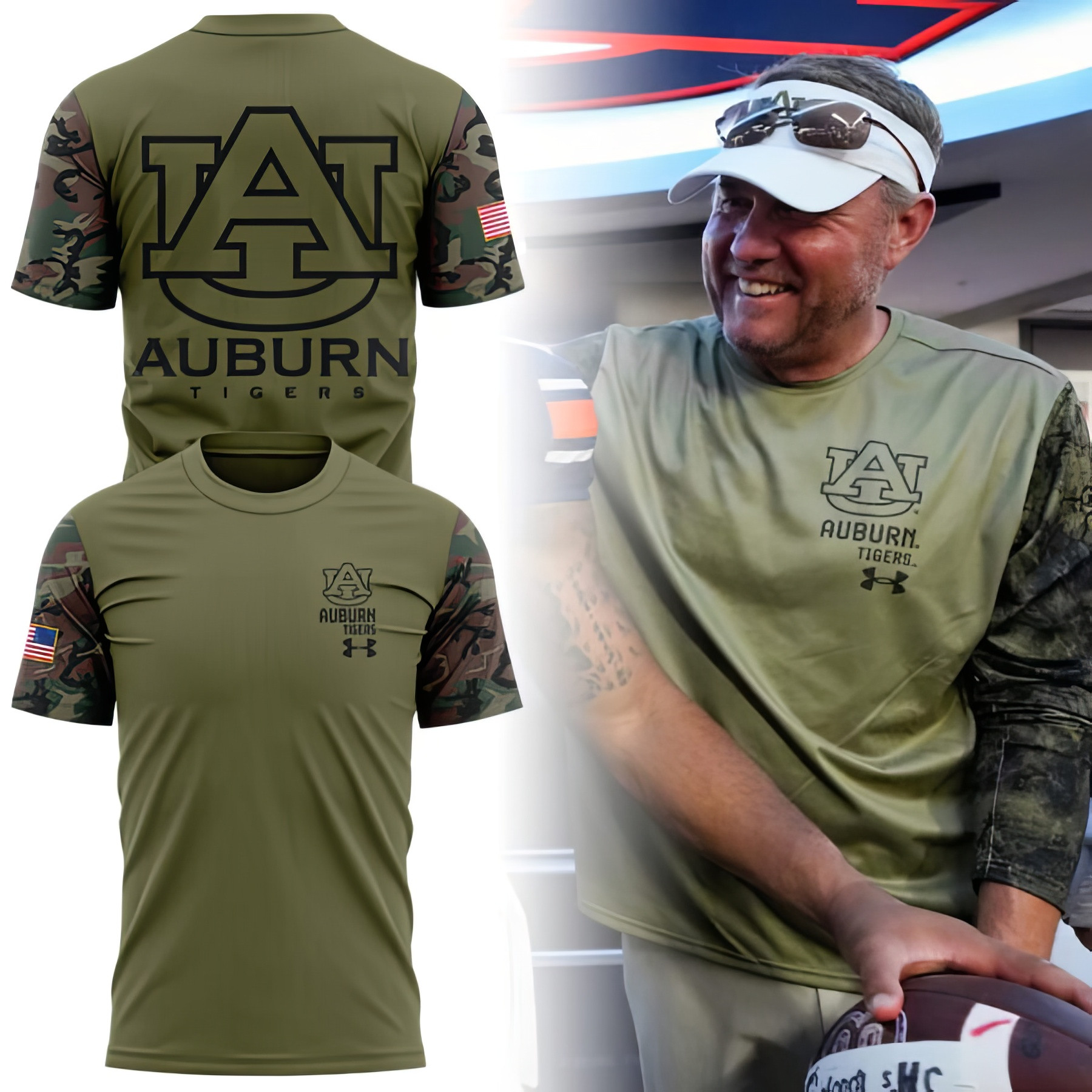 Auburn Tigers Basketball Veteran T-Shirt Camo Print Military Gifts For Auburn Fans Oregontrailrvpk Shirt