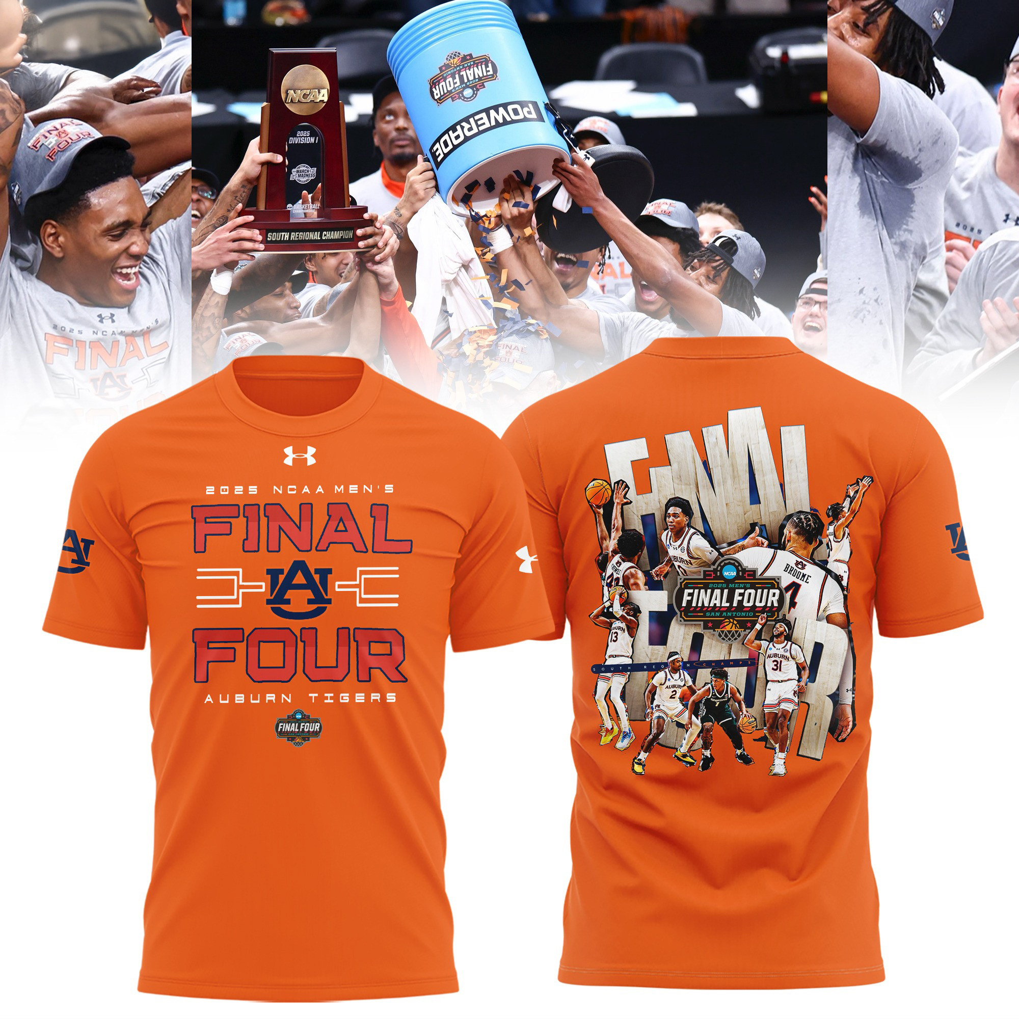 Auburn Tigers Final Four Shirt 2025 NCAA Men's Basketball T-Shirt Merch Oregontrailrvpk Shirt