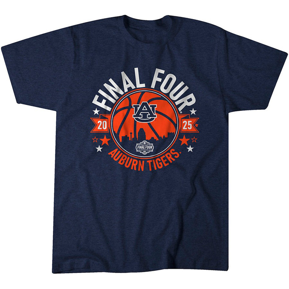 Auburn Tigers Final Four T-Shirt 2025 NCAA Men's Basketball March Madness Merch Oregontrailrvpk Shirt