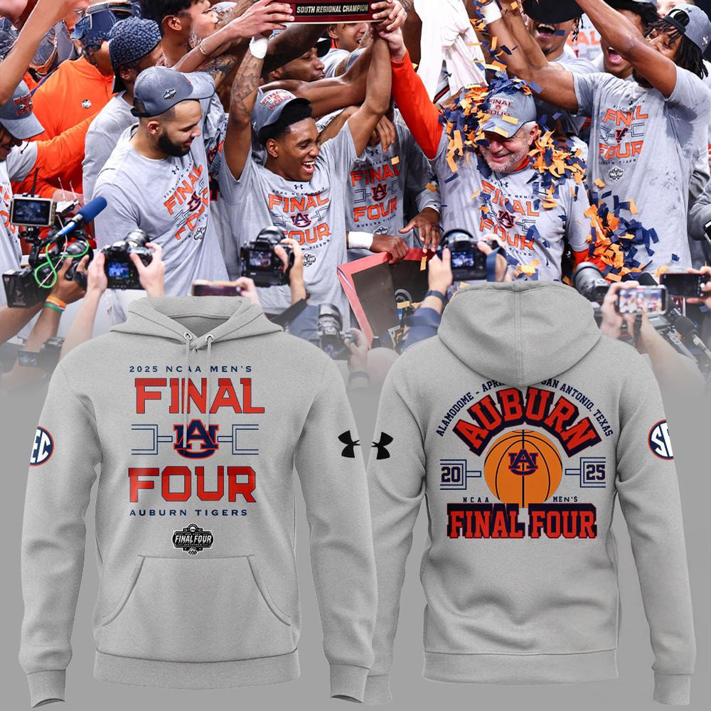 Auburn Tigers Men's Basketball 2025 Final Four Hoodie