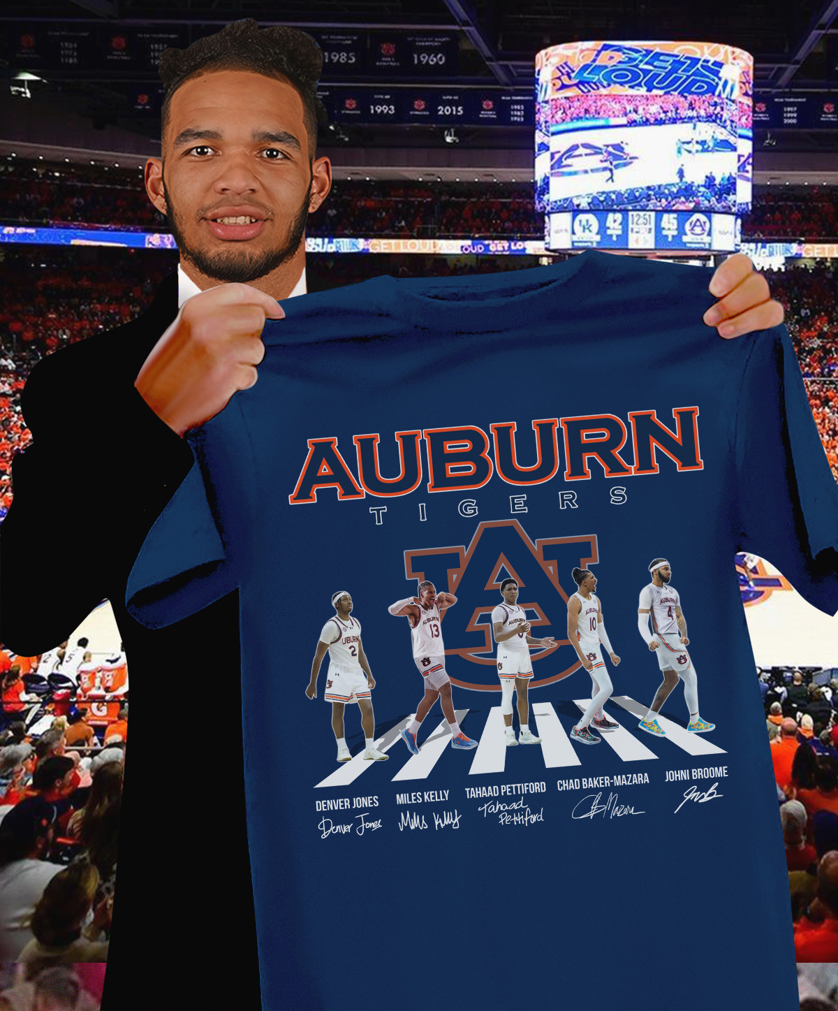 Auburn Tigers Signatures T-Shirt Unique Gifts For Basketball Lovers Oregontrailrvpk Shirt