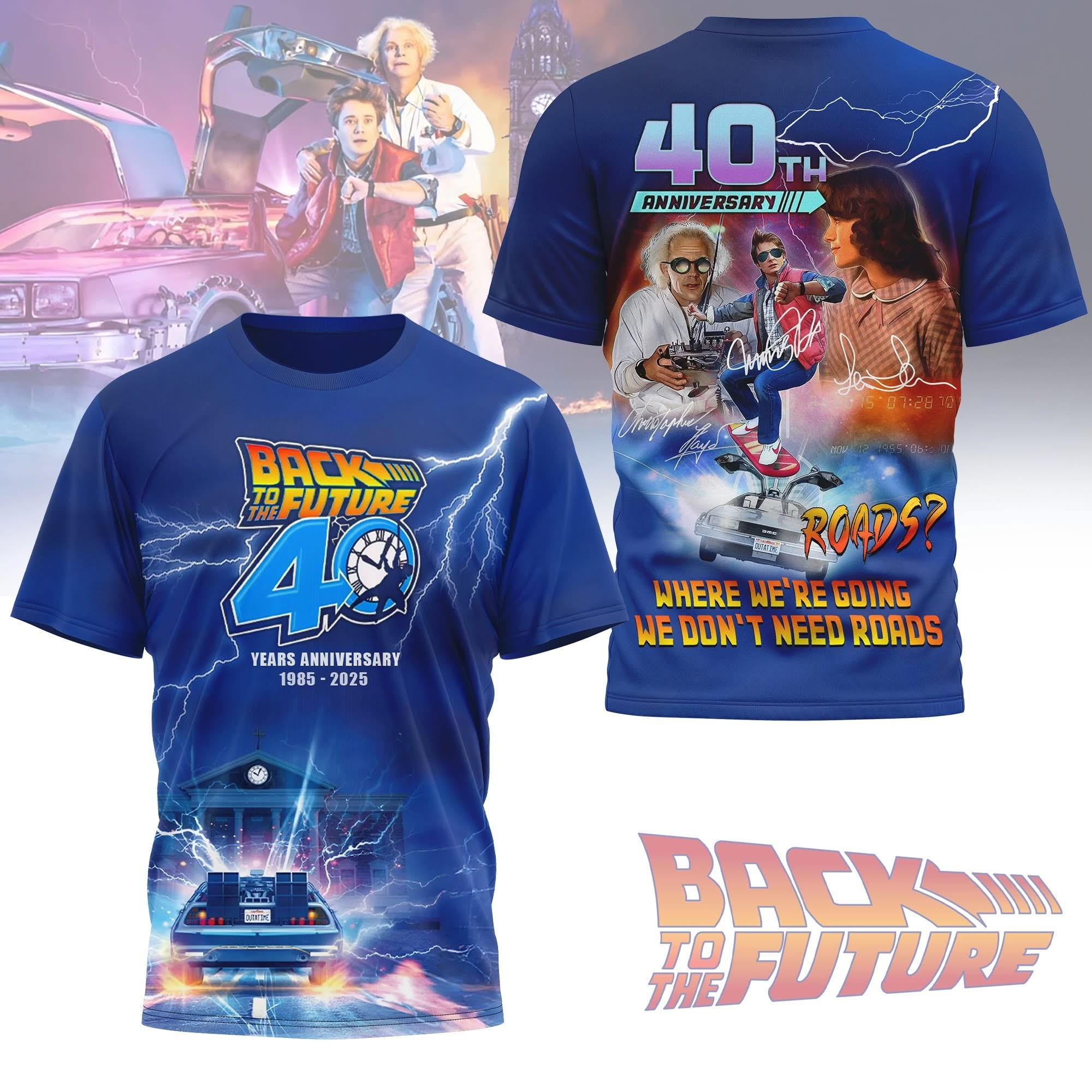 Back To The Future 40Th Anniversary Shirt Oregontrailrvpk Shirt