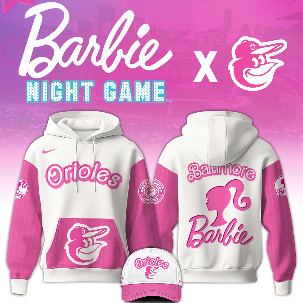 Baltimore Orioles Baseball Barbie Night Hoodie