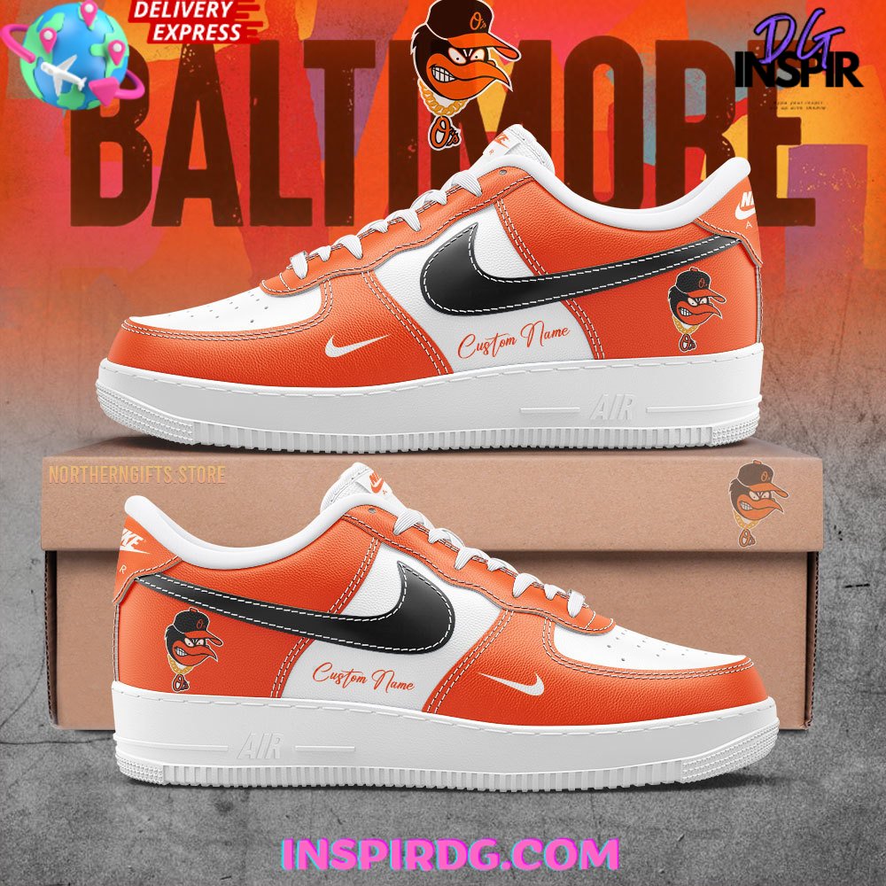 Baltimore Orioles x Custom Name Air Force 1