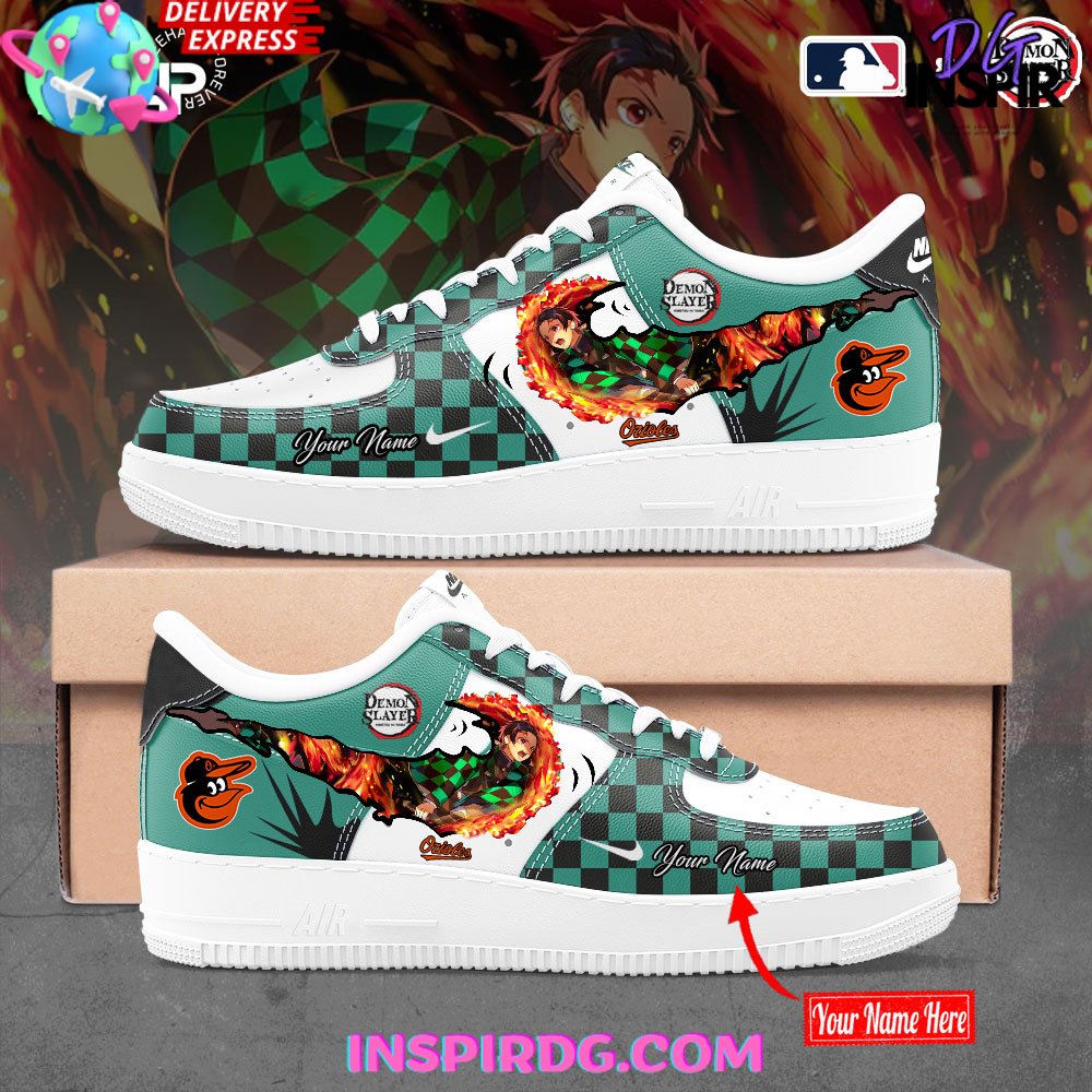 Baltimore Orioles x Demon Slayer Limited Air Force 1
