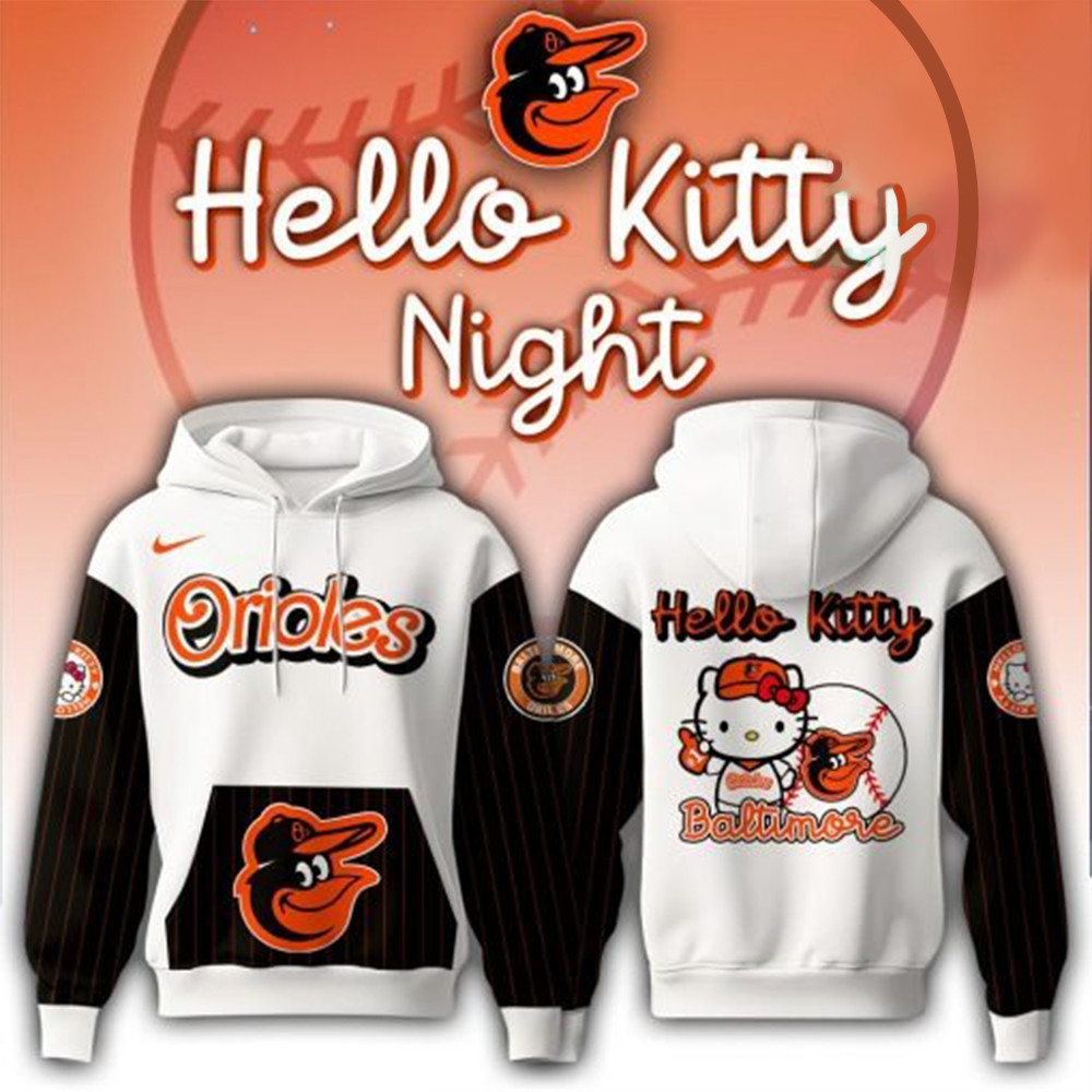 Baltimore Orioles x Hello Kitty Game Night Hoodie