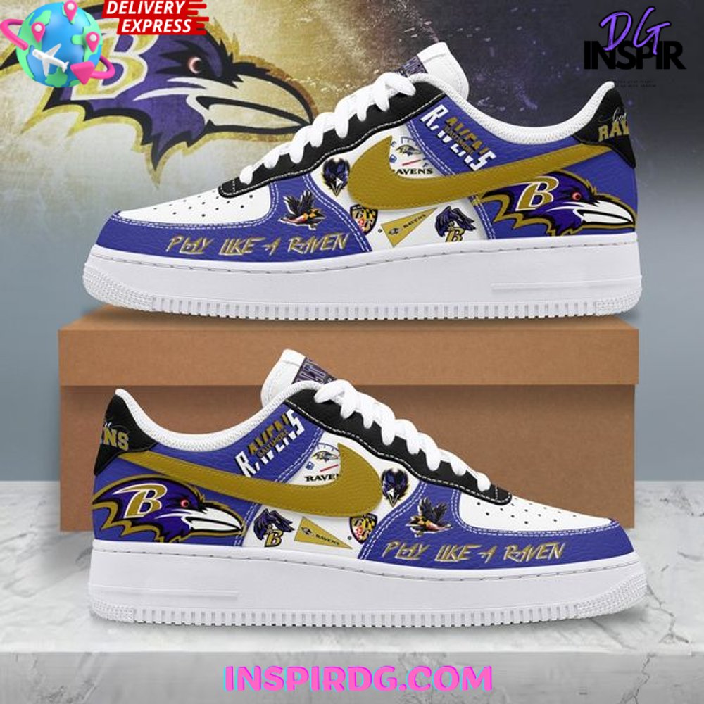 Baltimore Ravens Play Like A Raven Air Force 1
