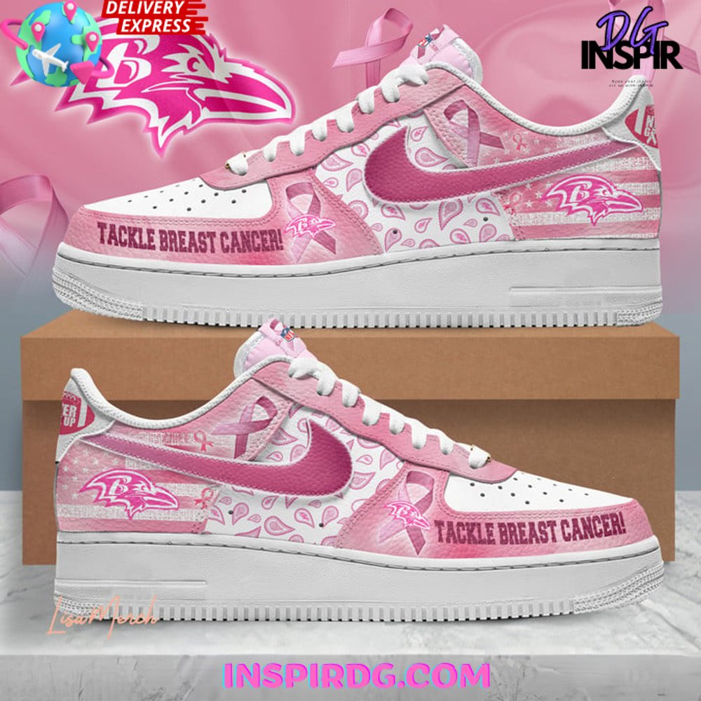 Baltimore Ravens Tackle Breast Cancer Air Force 1