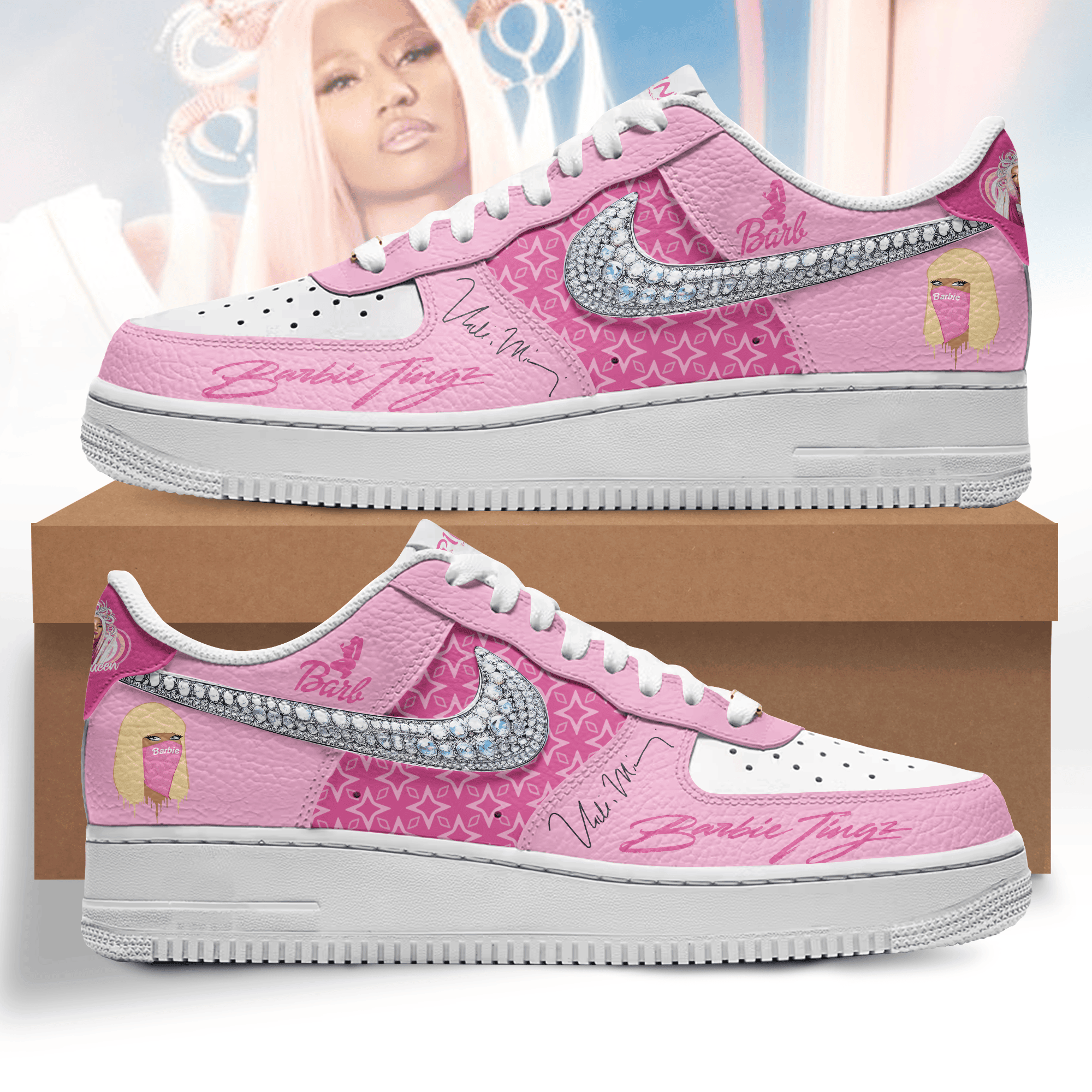 Barbie Tingz Air Low-Top Sneakers Shoes For Men And Women