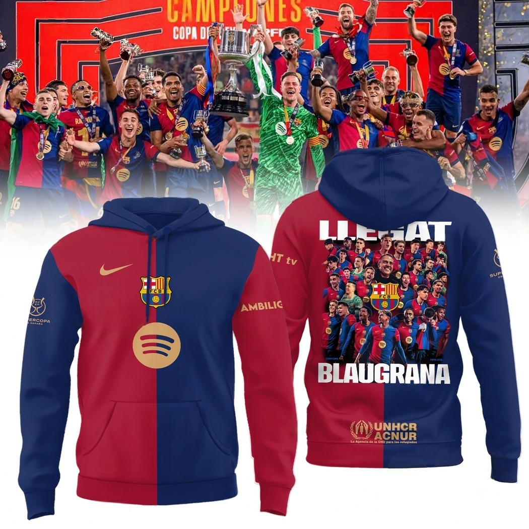 Barcelona Fc Champions De Copa 20 Hoodie Gifts For Football Fan