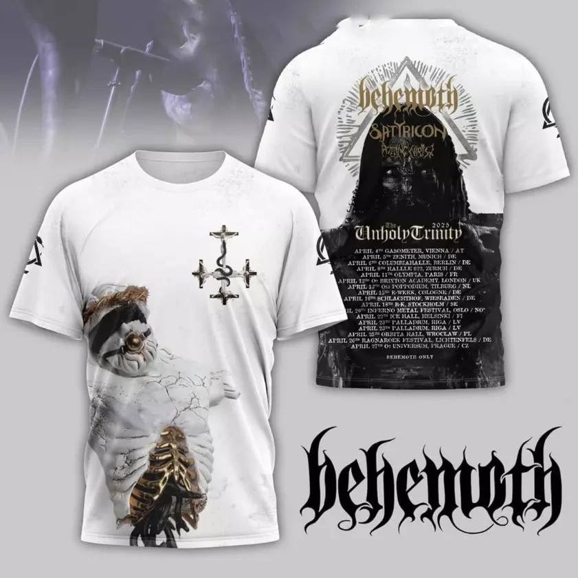 Behemoth The Unholy Trinity Ready For 2025 AOP 3D T-Shirt Oregontrailrvpk Shirt
