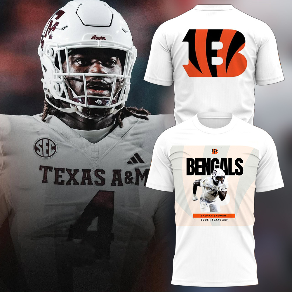 Bengals Shemar Stewart 2025 NFL T-Shirt Best Gifts For Football Fans Oregontrailrvpk Shirt