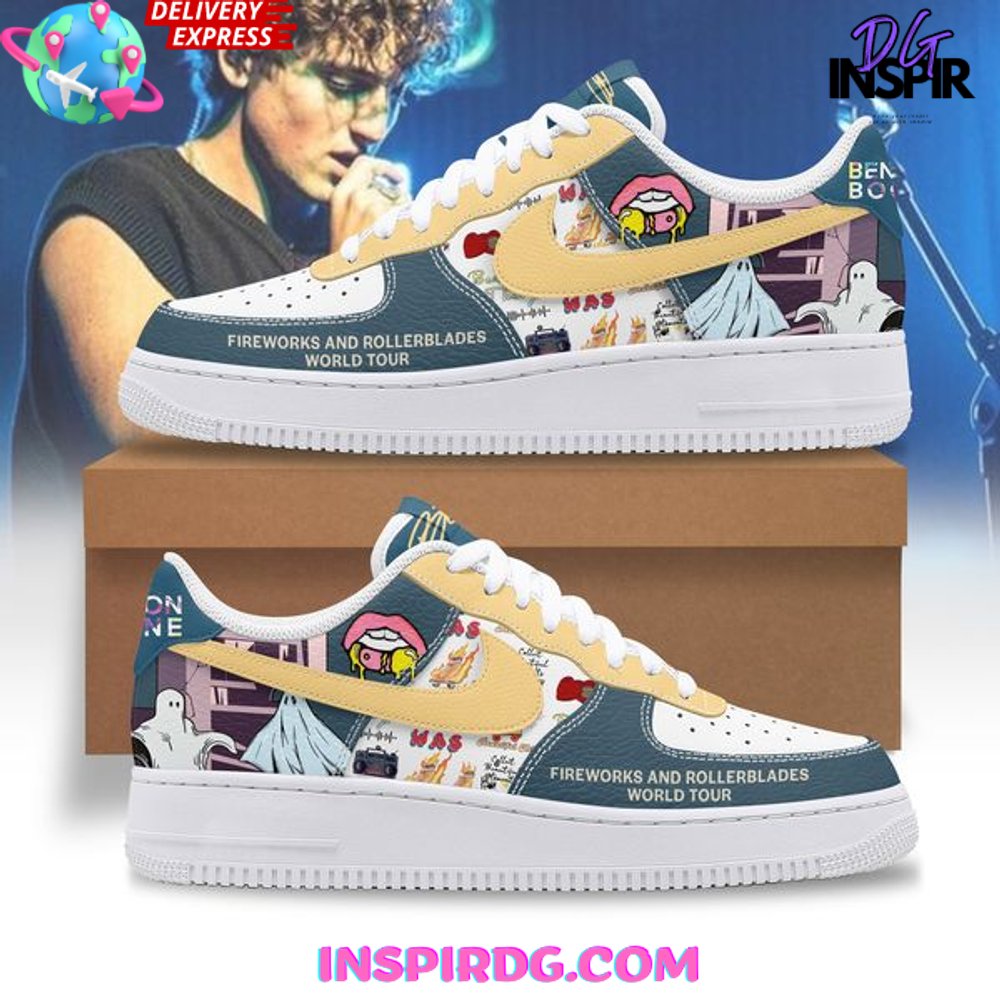 Benson Boone Fireworks and Rollerblades World Tour Air Force 1