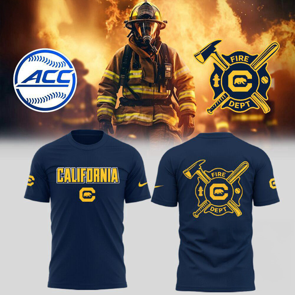 Berkeley Golden Bears California Baseball x Firefighter Appreciation Night Shirt Oregontrailrvpk Shirt