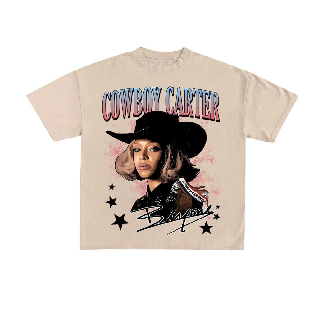 Beyonce Cowboy Carter 2025 Sand Unisex T-Shirt Oregontrailrvpk Shirt