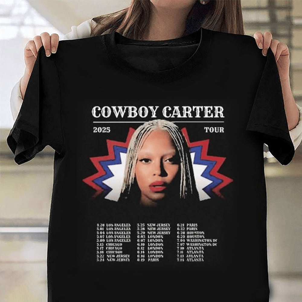 Beyonce Cowboy Carter Tour 2025 Merchandise T-Shirt Unique Gifts For Beyonce Fans Oregontrailrvpk Shirt