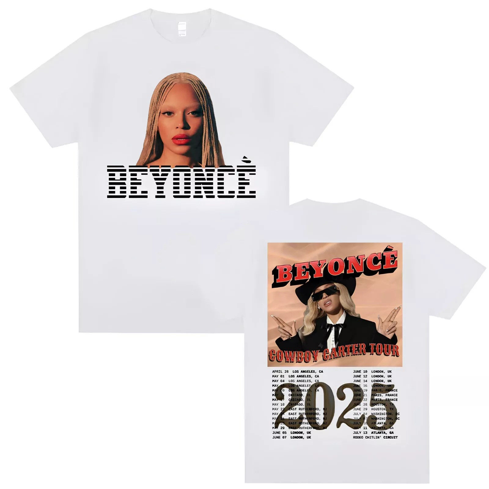 Beyonce Cowboy Carter Tour 2025 Unisex T-Shirt Act II Renaissance Shirt Fan Tee Oregontrailrvpk Shirt