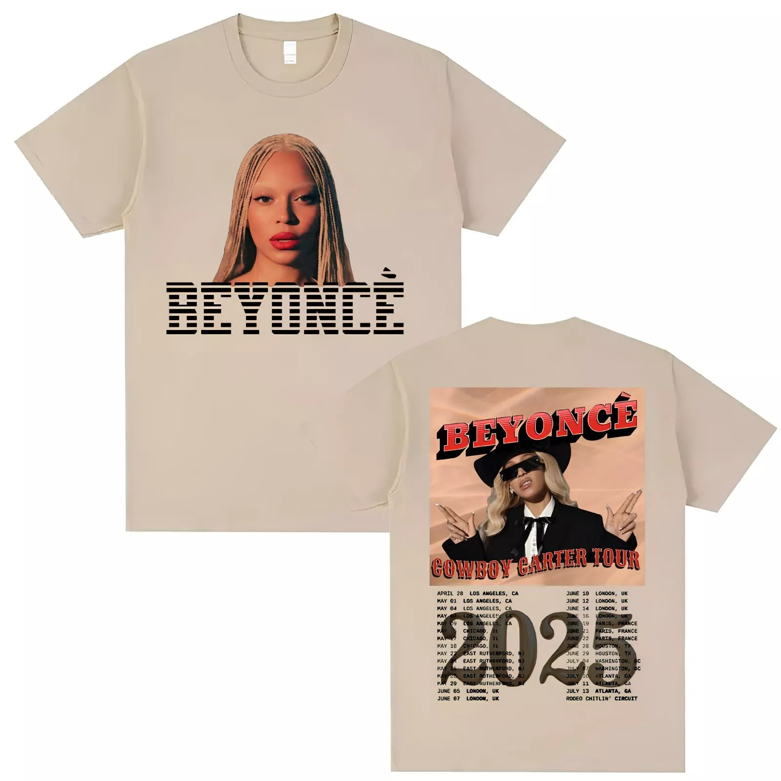 Beyonce Cowboy Carter Tour 2025 Unisex T-Shirt Gift For Beyonce Fans Oregontrailrvpk Shirt