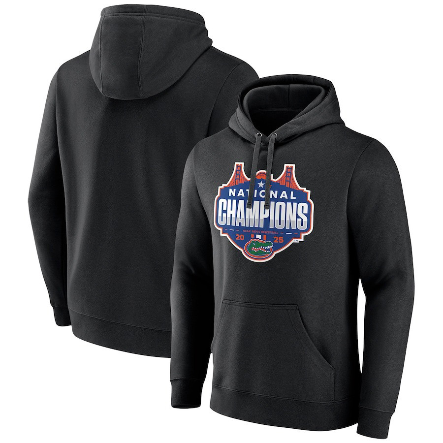 Black Florida Gators 2025 NCAA Men's Basketball National Champions Shot Clock Hoodie Men's Gift