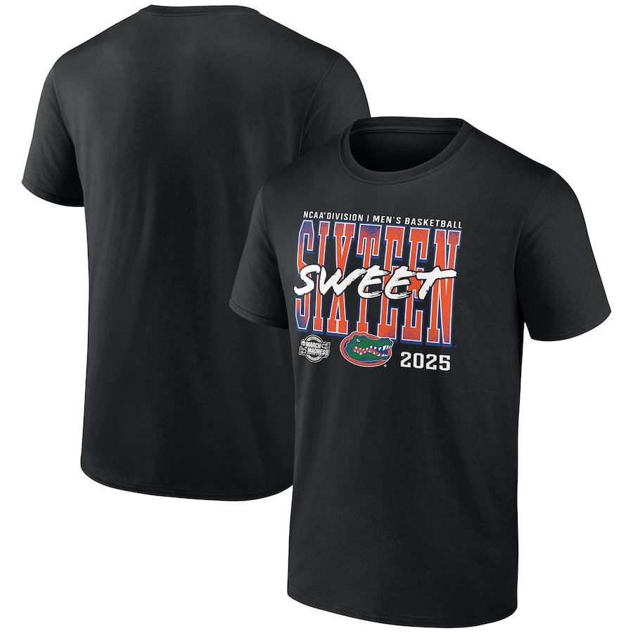 Black Florida Gators 2025 NCAA Men's Basketball Tournament March Madness Sweet 16 Shirt Oregontrailrvpk Shirt